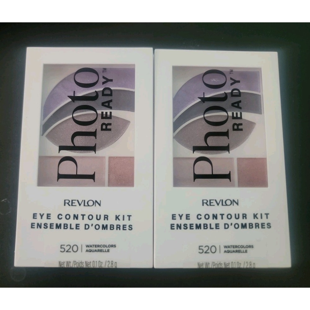 Lot Of 2  Revlon PhotoReady Eye Contour Kit Palette In 520 Watercolors New!